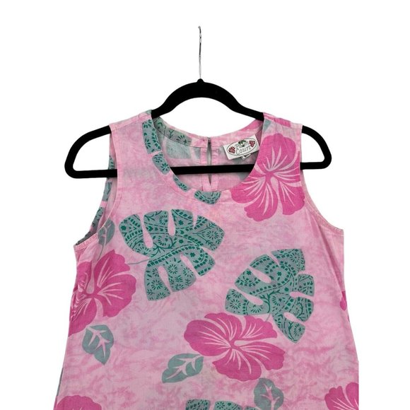 Palm Court Dress Womens M Tropical Floral Beach Vacation Cruise Resort‎ Coastal - Picture 3 of 7